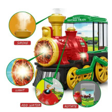 Toy Train for Toddlers with Steam Sound and Light Effects