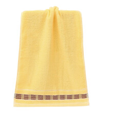 28x13" Cotton Hand Towels – Quick-Drying, Soft & Absorbent for Bathroom, Gym, Spa, Hotel; Multipurpose, Yellow