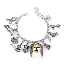 Best-Selling Movie-Inspired Time Turner Hourglass Necklace and Earrings Set - Alloy Material, Perfect Sweater Chain