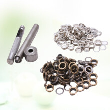 100 Set Clothing Fasteners Colorful Grommets Tool Kit Eyelet