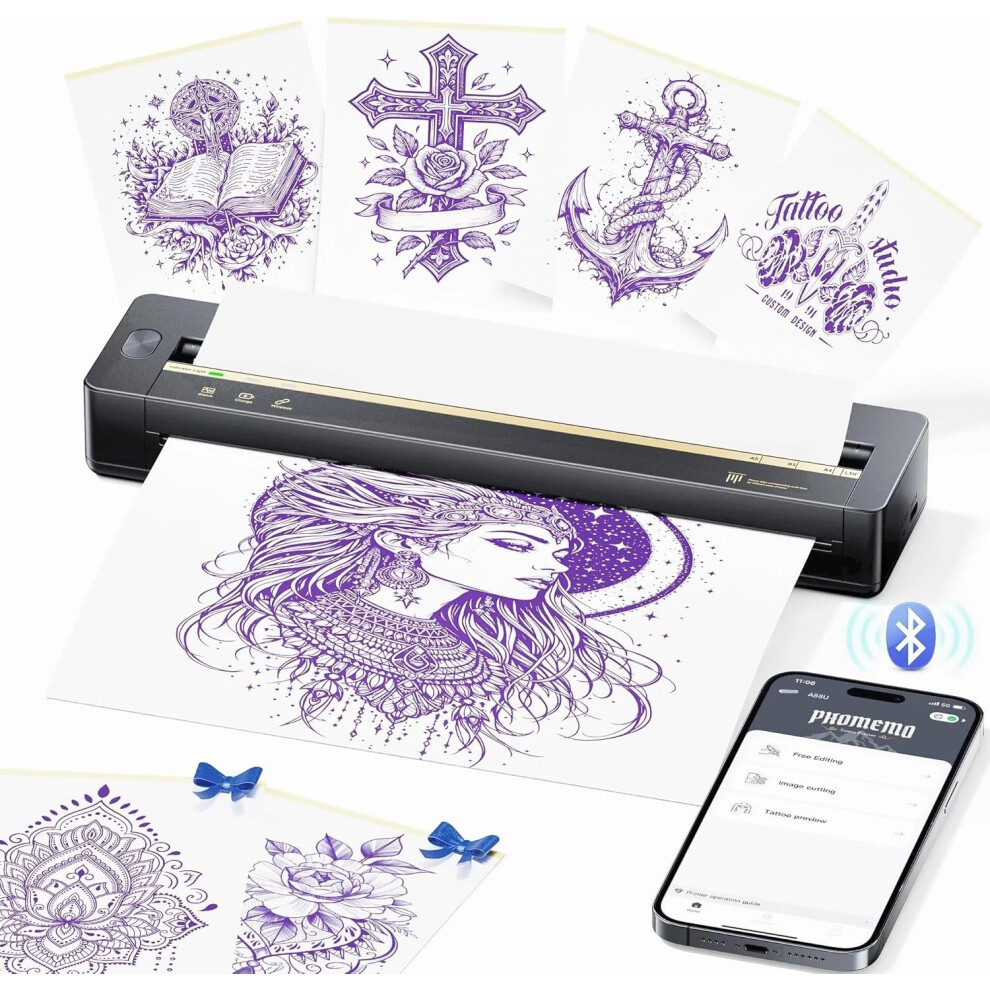 Phomemo Tattoo Stencil Printer Thermal Wireless Tattoo Printer Bluetooth machine