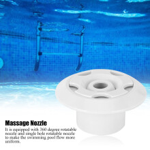 Mavis Laven Aspersor de masaj, 2 inch, duză de masaj pentru piscină rotativă la 360, duză de ieșire a apei, duză de ieșire pentru piscină