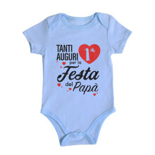 Short Sleeve Letter Print Romper Bodysuit Soft Comfortable Stretch Blue 18-24 Months