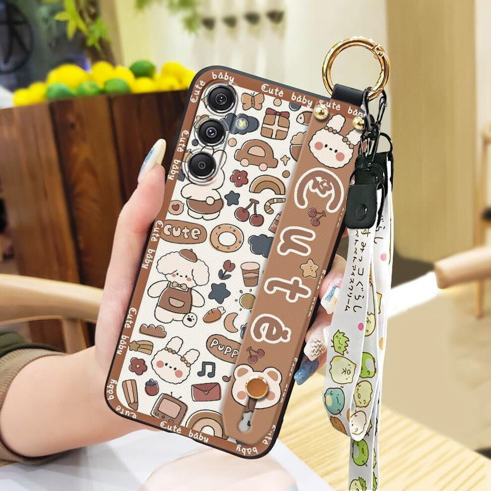 Phone Case For Samsung Galaxy A35 5G Global Â Shockproof, Cartoon Ring, Wristband, Kickstand, Dirt-Resistant 9448483997003