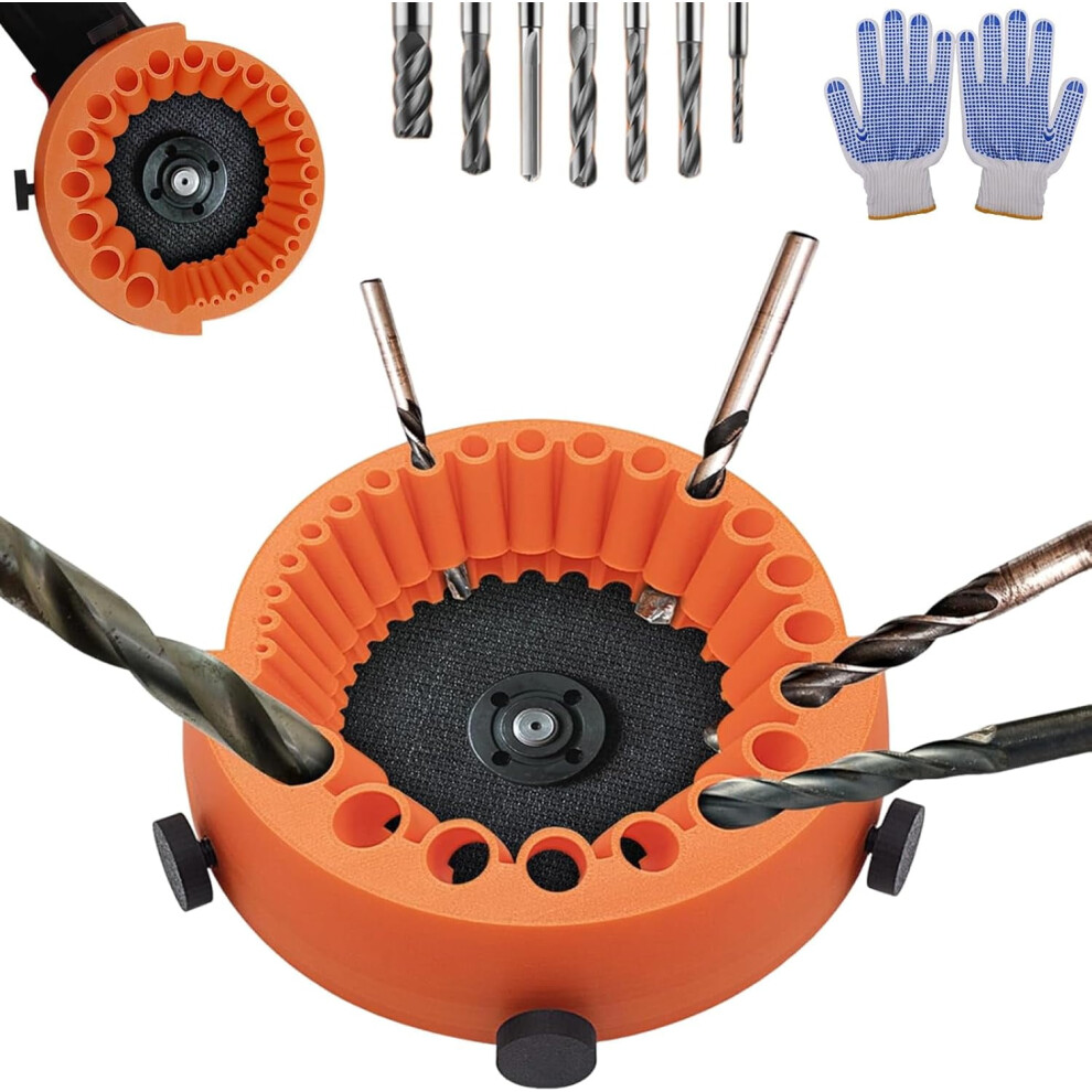 Electric Drill Bit Sharpener For 1/16"Â1/2" Bits, Compatible With 125Mm Angle Grinder, Quick-Lock Design 9448483458351