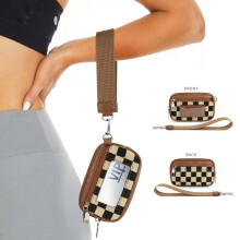 PVC Card Wallet Wrist Bag – Portable Coin Pouch & Card Holder for Travel/Daily Use, Compatible with Bank Cards