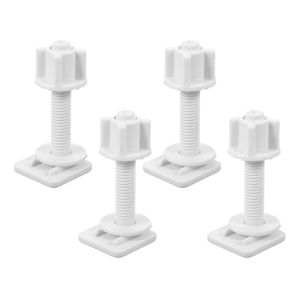 4Pcs Plastic Toilet Seat Screws Nuts And Washers Hinge Bolts Screws Replacement Parts For Mounting Toilet Seats Lids Cover Plate 9448483459587