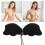 Silicone Strapless Wireless Push-Up Bra Black B Cup 1