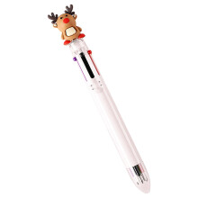 Cute Cartoon Christmas Themed Ballpoint Pen Set Multicolor Ink Style Writing Instrument for Festive Stationery