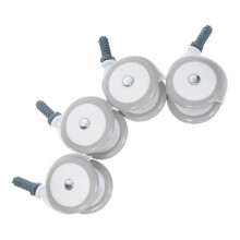 Set van 4 schokabsorberende zwenkwielen als vervanging voor accessoires voor babyloopwagens
