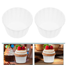 Papier-Cupcake-Förmchen, weiß, 50 Stück, 6,6 x 6,6 x 3,8 cm