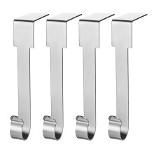 Conjunto de 4 Ganchos para Meias de Natal – Suportes Ajustáveis para Meias e Guirlandas, em Metal Resistente (4,5 kg, à Prova de Ferrugem), sem