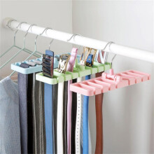 Drehbarer Gürtelhalter & Schalhalter, platzsparender Kleiderschrank-Organizer, kompatibel mit Standard-Kleiderstangen (1 Stück, 8,7 Zoll)