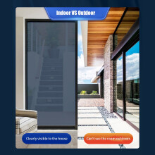 Window Film for Glass, Opaque Room Darkening Window Tint, Removable Sun Blocking Heat Control Security Cover for Home Office Bedroom