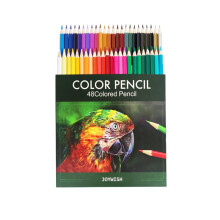 Joywish 48-Color Colored Pencils Set – Full English Version, Compatible with Sketch, Watercolor & Marker Albums