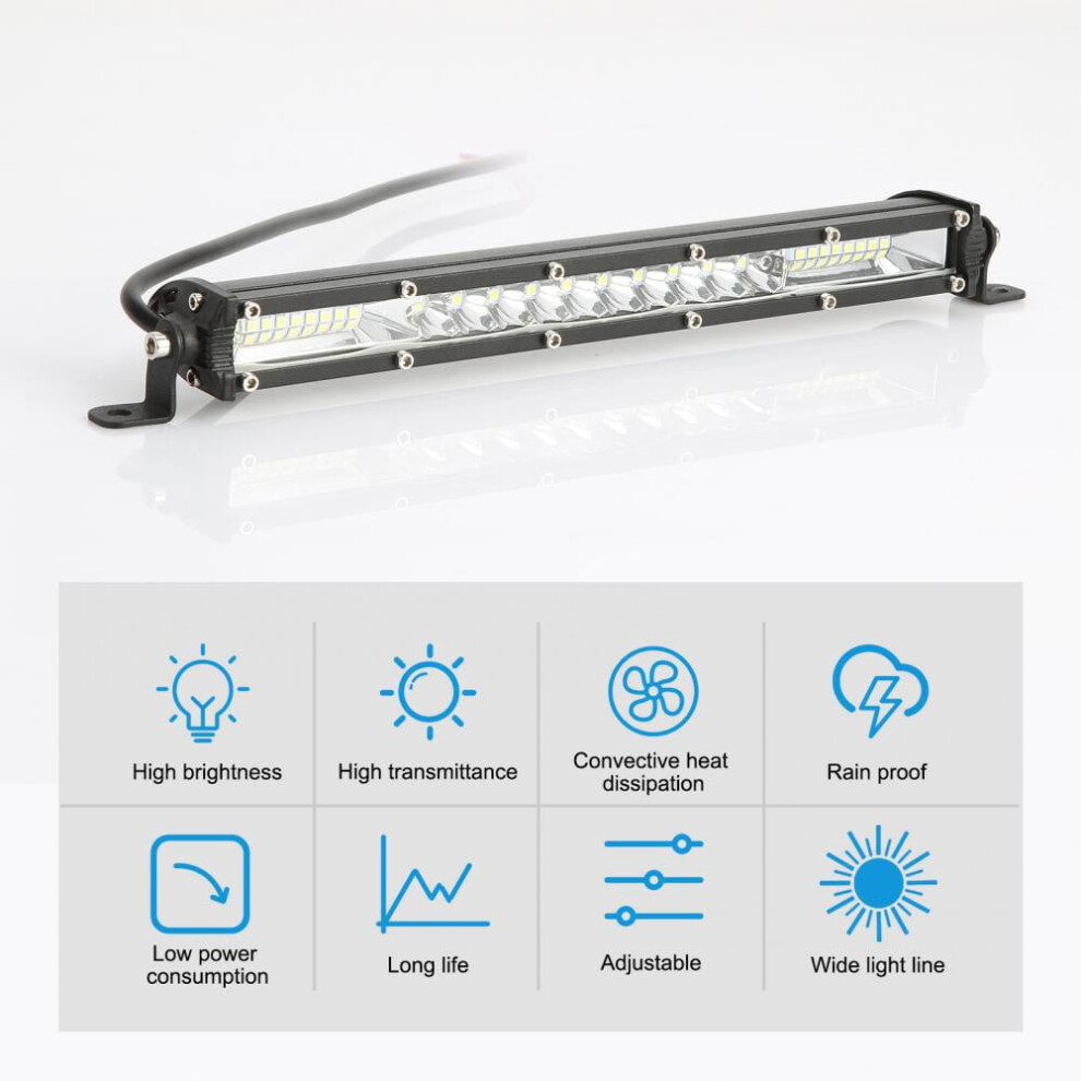 Car Led Work Bar Flood Spot Driving For Offroad Truck Suv Atv Light 9448483637961