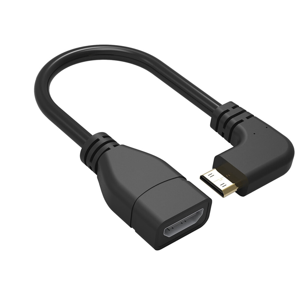 Windcarnival Hdmi-Compatible Extension Cable 20Cm 90-Degree Right Angle Type Pvc Male To Female Adapter Cord For Tv 9448483637695