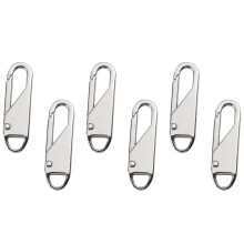 6pcs Detachable Zipper Pull Tab Replacement Backpack Clothing Zipper Pullers