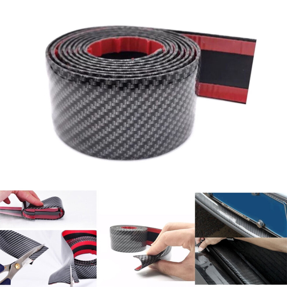 Rear Bumper Protector Guard Universal Rubber Scratch,Resistant Trunk Door Entry Guards Accessory Trim Cover For Cars,Easy D.i.y. Installation Black 9448483640732
