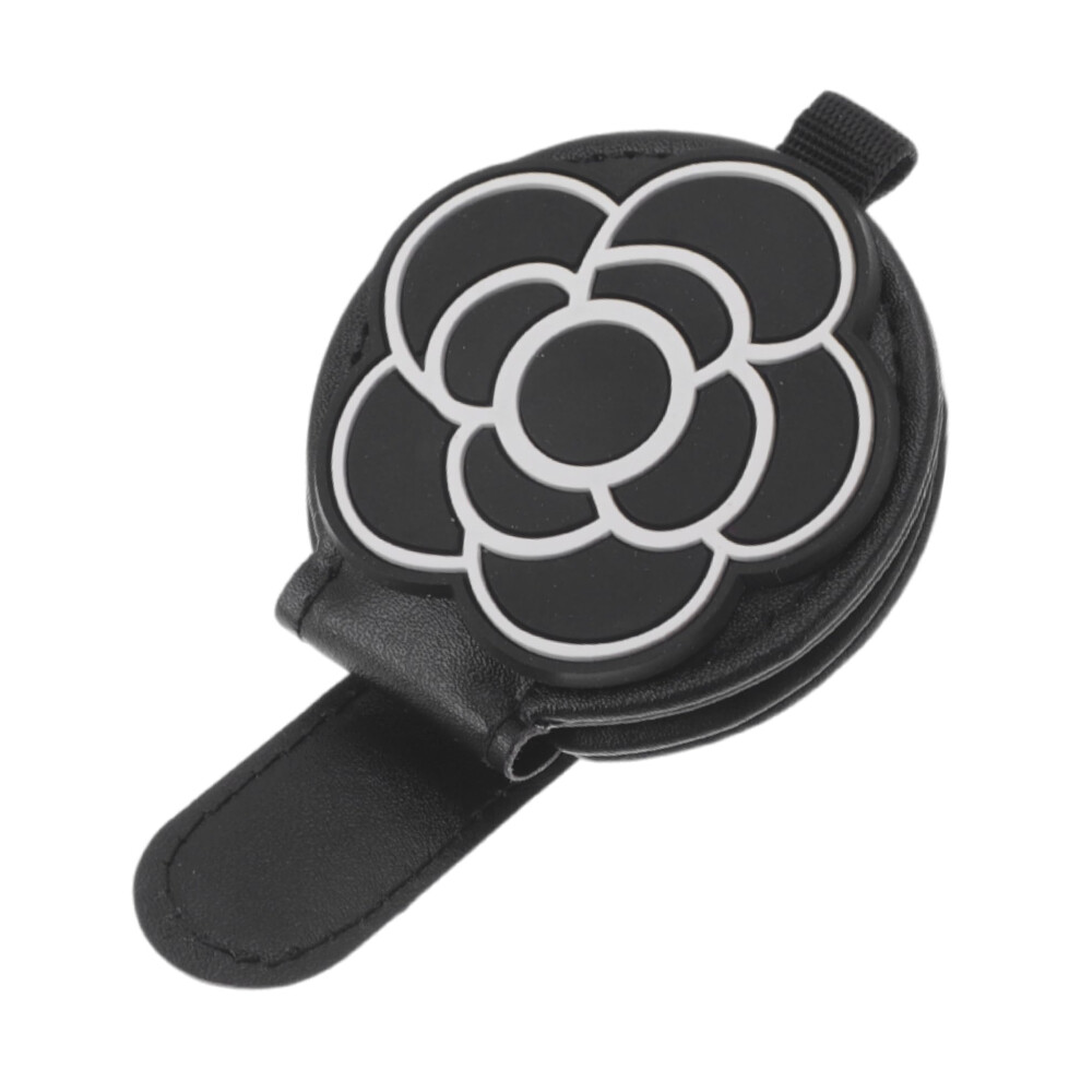 Magnetic Car Sunglasses Holder Pu Leather Sun Visor Glasses Clip Organizer 10X6cm Black 9771547645405