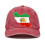 Iran Flag Map Baseball Cap for Men Watermelon Red 1