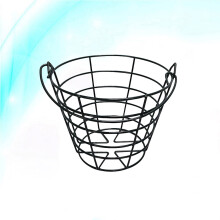 ULTNICE 1Pcs Outdoor Basket Carrying Buckets Metal for Easy Access to Balls