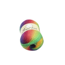 Rainbow Soft Warm Wool 100% Multicolored Gradient Wool 400meters 100 Grams Yarn for DIY Knitting Crocheting Type 12