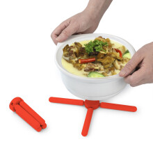 Clearance Foldable Silicone Heat Insulation Mat Multi Color Shaped Pot Mat & Dining Mat Creative Non Heat for Kitchen