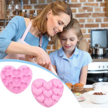 Cake Chocolate Non-stick Food Grade Molds, for Chocolate Candy Jelly Ice Cubes Treats Cupcake Baking, Silicone, Flexible, Easy Release, Bakers