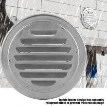 Stainless Steel Wall Air Vent Round Flat Grille with Insect