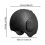 (Black) Soft Silicone Swim Cap for All Hair Types 3