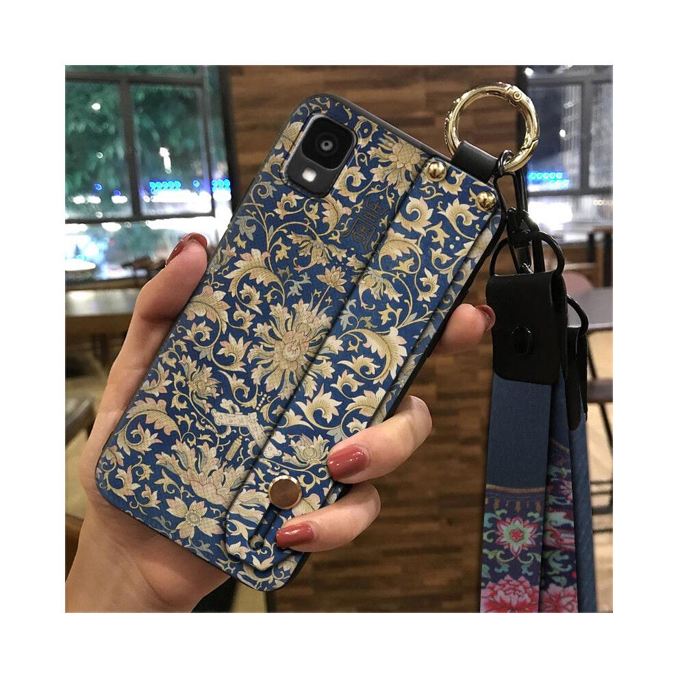 Phone Case For Tcl 30Z/30Le/T602dl Â Dust-Resistant, Shockproof, Wristband, Kickstand, Soft Silicone Back Cover 9448483781442