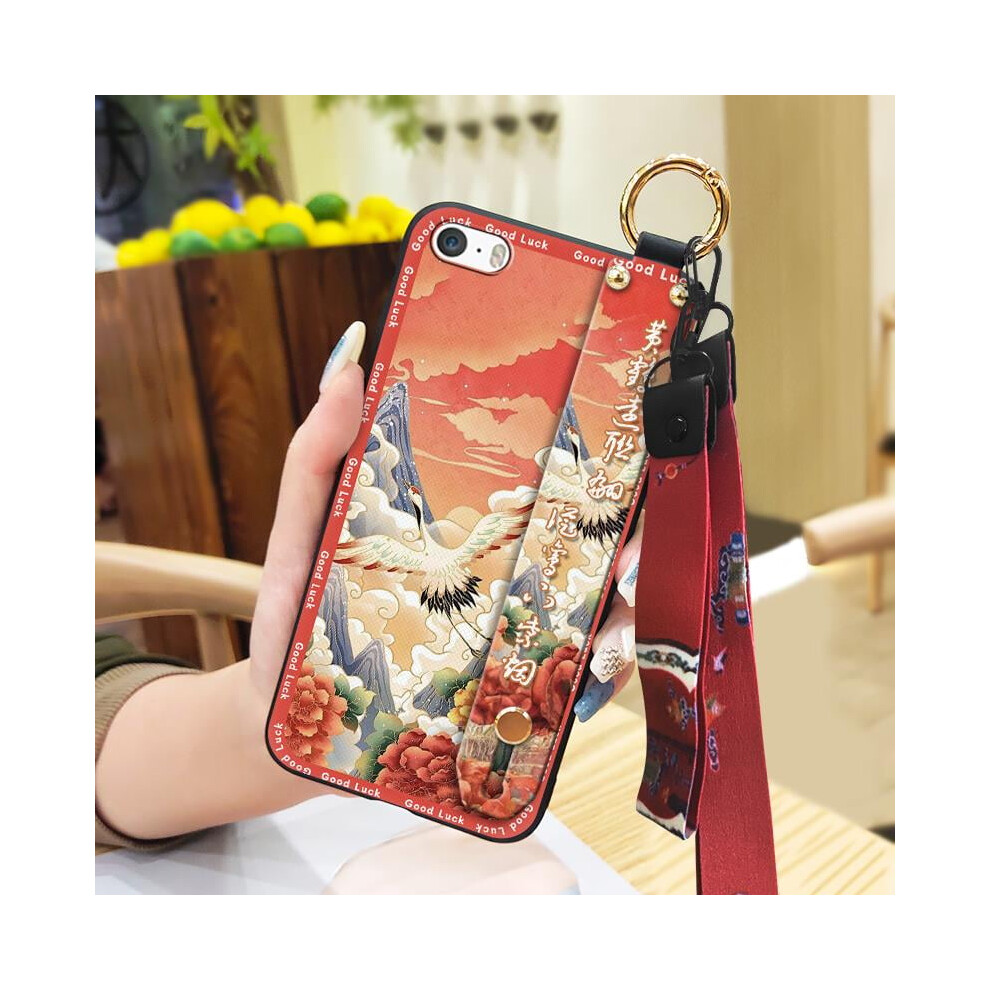 Phone Case Compatible With Iphone 5/5S/Se: Anti-Knock, Waterproof, Dust-Resistant, Shockproof, Wristband & Kickstand, Silicone 9448483780988