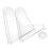 Acrylic Shower Corner Splash Guards 2 Pack 1