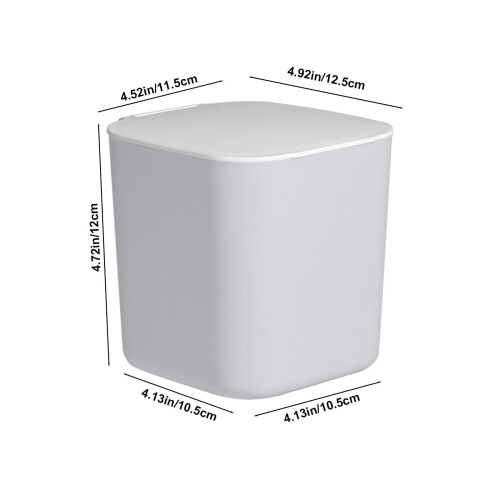 Small Desktop Trash Can with Wide Opening and Anti-Slip 2