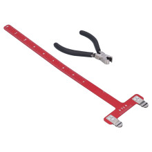 Archery Nocking Points Pliers T Ruler Set Aluminum Alloy 126g