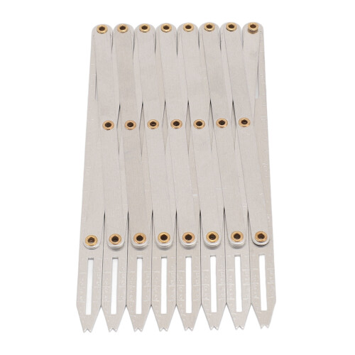 Expanding Aluminum Sewing Gauge 8-Head Button Divider 16x7.7cm 1