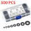 500Pcs Nylon Flat Washers Thick Flat Sealing Black Plastic Washers Form M2-M10 7