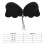 Silicone Strapless Wireless Push-Up Bra Black B Cup 4