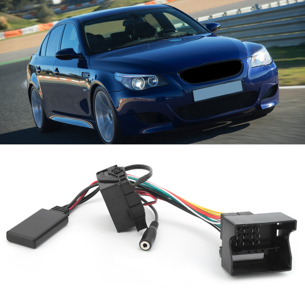 Car Bluetooth Aux Adapter 59.1In With Mic For E60 E63 E64 E65 E66 E87 Vehicles 7891391486916