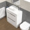 NES Home Nes Home 800mm White Vanity Unit Cabinet With Worktop 4