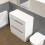 NES Home Nes Home 800mm White Vanity Unit Cabinet With Worktop 5