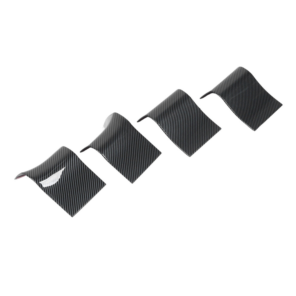 4 Pcs Abs Carbon Fiber Style Inner Door Handle Panel Cover Set Scratch Resistant 4901391822744