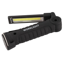 Rechargeable COB LED Work Light 3-Level White Lamp Emergency Flashlight