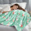 Green Easter Flannel Sofa Blanket 100x70cm 5