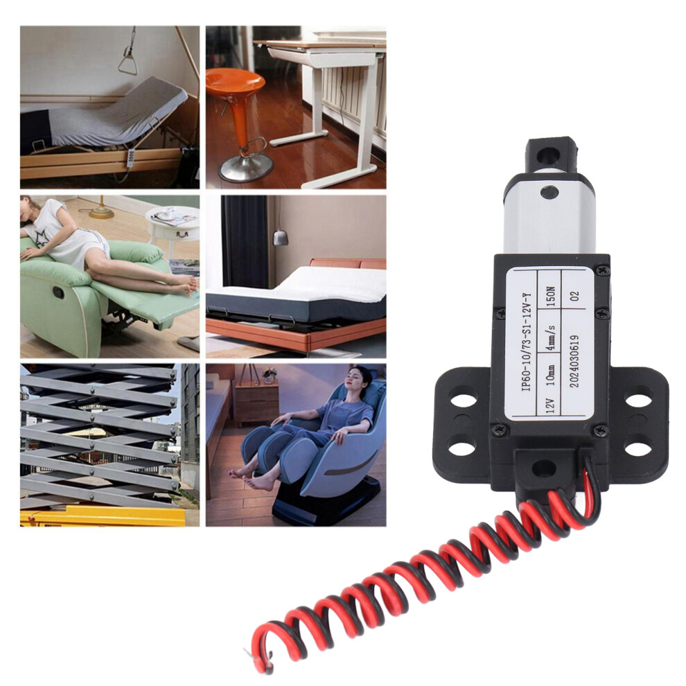 12V Micro Linear Actuator 10mm 150N Lift
