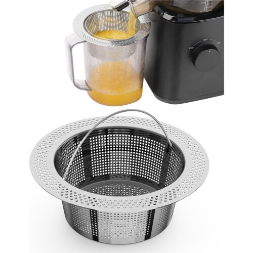 2PCS Pulp Strainer for Nama J2 Cold Press Juicer Pulp Secondary Fine Filter Stainless Steel Filter 1
