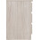 Seconique Malvern 3 Drawer Bedside X2 - Urban Snow 7