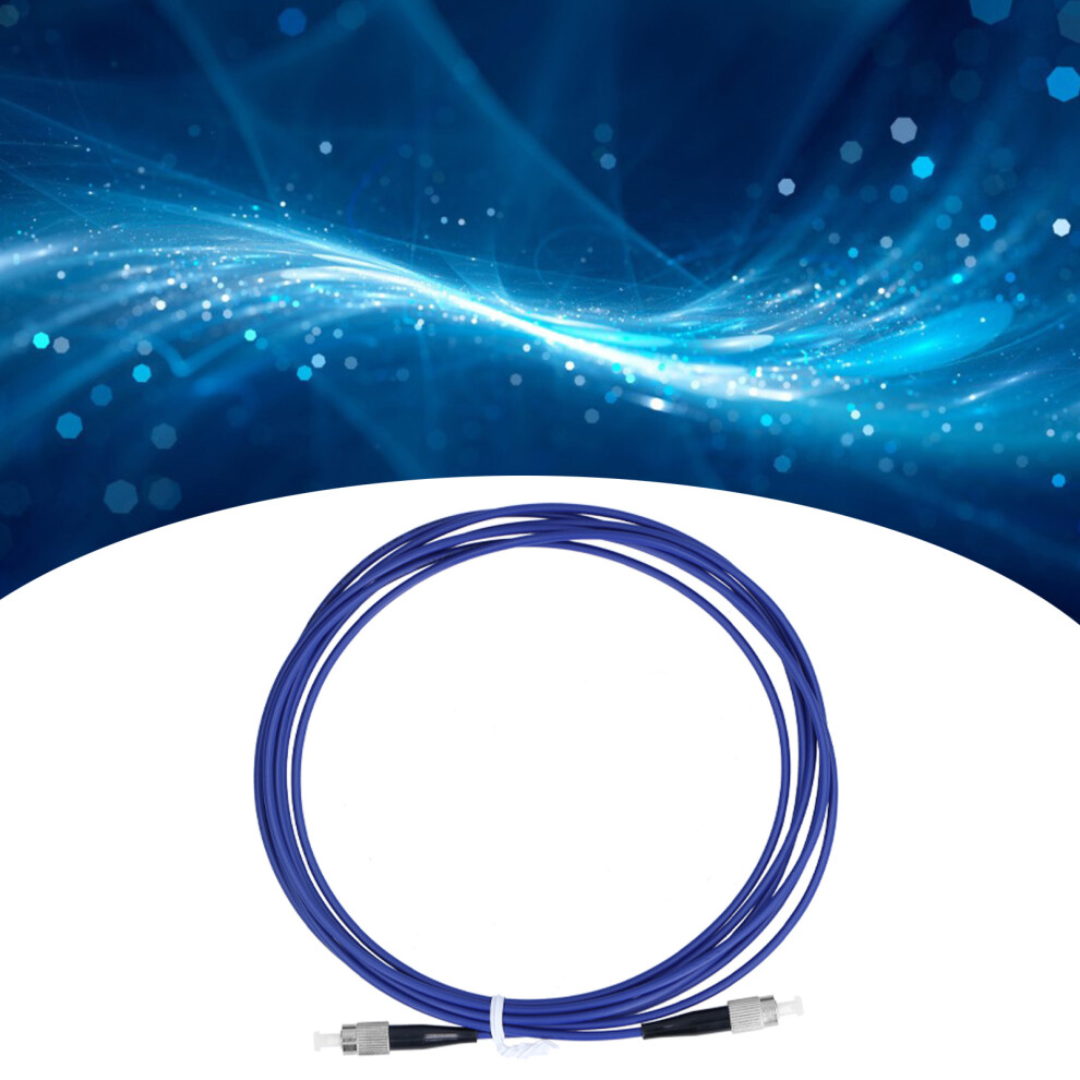 Optical Fiber Patch Cord 3M Single Mode Fc Upc Armored Jumper Blue 4641391488792