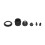E27 Light Socket 4A Retro Plastic Holder with Cable Clip AC85‑265V Black 12
